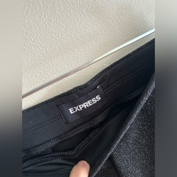 Brand new Express black sparkly high waisted shorts size XS - Picture 4 of 6